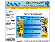 Tablet Screenshot of emma-electromenager.fr